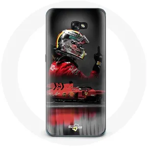Coque pour Samsung Galaxy A3 2016 Formule 1 Sebastian Vettel Pilote automobile F1 Rouge Maniacase pas cher