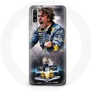 Coque pour Samsung Galaxy A50 Formule 1 Fernando Alonso Pilote F1 Mani... pas cher