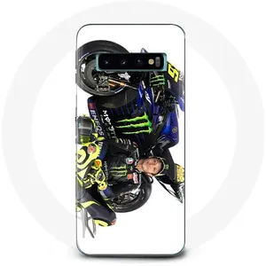 Coque pour Samsung Galaxy s10 edge Valentino Rossi Pilote de vitesse f... pas cher