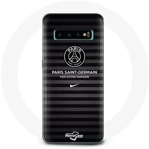 Coque pour Samsung Galaxy s10 edge Paris Saint Germain PSG Fier d'être Parisien Maniacase pas cher