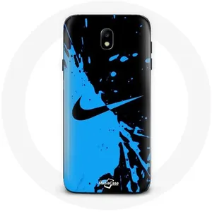 Coque pour Samsung Galaxy S4 Nike Logo Bleu et Noir Maniacase pas cher