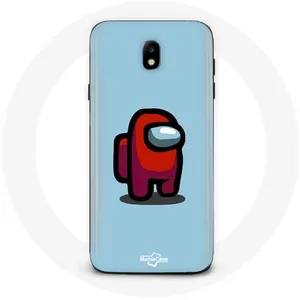 Coque pour Samsung Galaxy S5 Among Us jeu vidéo Fond bleu Maniacase pas cher