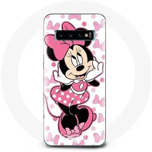 Coque pour Samsung Galaxy s10 edge Minnie Mouse Dessin animé mignon rose Maniacase pas cher