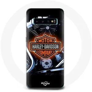 Coque pour Samsung Galaxy s10 edge Harley Davidson Compagnie automobile logo Maniacase pas cher