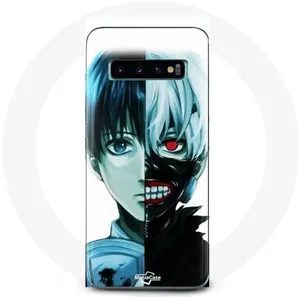 Coque pour Samsung Galaxy s10 edge Tokyo Ghoul Visage Moitié Maniacase pas cher