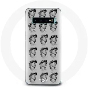 Coque pour Samsung Galaxy s10 edge Statue fond gris Maniacase pas cher