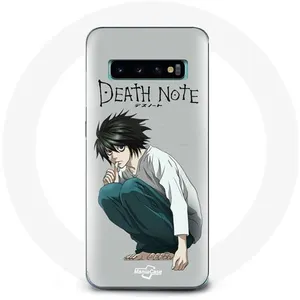 Coque pour Samsung Galaxy s10 edge Death Note Anime L Maniacase pas cher