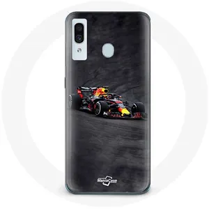 Coque pour Samsung Galaxy A30 Formule 1 Max Verstappen F1 noir rouge et jaune Maniacase pas cher