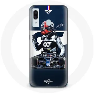 Coque pour Samsung Galaxy A30 Formule 1 Max Verstappen Pilote automobile F1 Bleu Maniacase pas cher