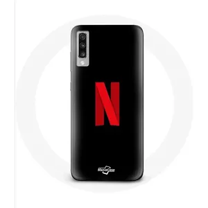 Coque pour Samsung Galaxy A50 Netflix Logo rouge fond noir Maniacase pas cher