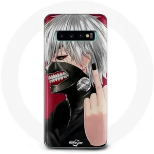 Coque pour Samsung Galaxy S10 Edge Tokyo Ghoul Kaneki Ken Masque Anime doigt Maniacase pas cher