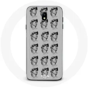 Coque pour Samsung Galaxy S4 Statue fond gris Maniacase pas cher