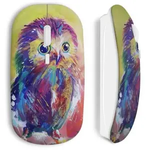 Souris sans Fil Hiboux art painted Maniacase pas cher