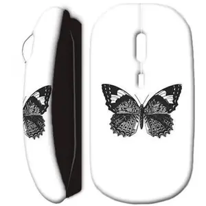 Souris sans fil Papillon blanc Maniacase pas cher