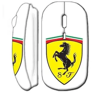 Souris Sans Fil Ferrari Logo Blanc Maniacase pas cher
