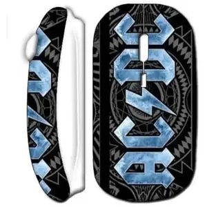 Souris sans fil logo bleu acdc blanc Maniacase pas cher