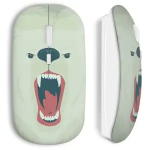 Souris Sans Fil Ourson Blanc Maniacase pas cher