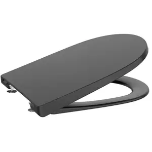 Roca - Abattant wc ona frein chute déclipsable - Noir mat A801E12081Vendu parcdiscount