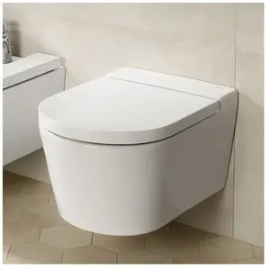 Cuvette WC suspendue Inspira round sans bride 560x370- Roca A346527000Vendu parbol