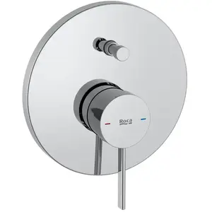 Mitigeur bain-douche ona avec inverseur automatique 2 voies, à encastrer sur box, chromé - Roca pas cher