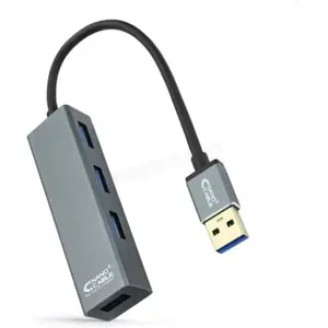NANOCABLE 10.16.4402 Hub USB 3.0 vers 4 x USB 3.0 Gris 10 cm