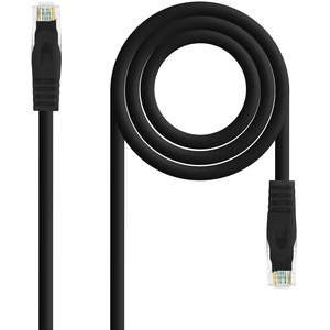 Câble Réseau Rigide UTP 6ème Catégorie NANOCABLE 10.20.1802-BK LSZH (2 m) Noir pas cher