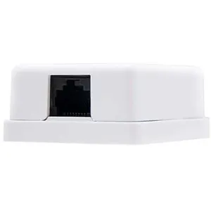 TooQ NanoCable 10.21.1001 - Rosette de Surface RJ45 avec 1 Prise Cat.5E UTP, Blanc pas cher