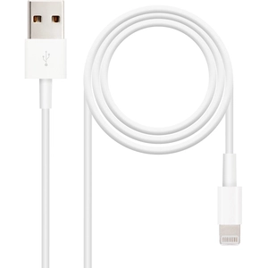 Câble Lightning NANOCABLE 10.10.0402 (1 m) Blanc pas cher