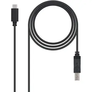Nanocable USB 2.0, 1m, 1 m, USB C, USB B, 2.0, 480 Mbit-s, Noir pas cher