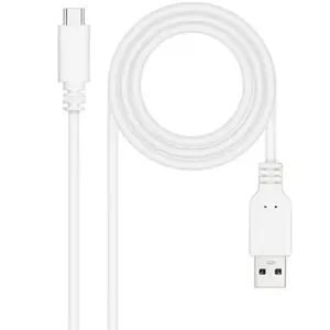 Nanocable Câble USB 2.0 - NANO CABLE - 10.01.2101-W - USB-C/M-A/M - 3A - 1 m - Blanc pas cher