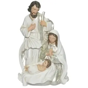 Crèche de Noël Décoration Vitrine Nativité personnage de 20cm couleur ... pas cher