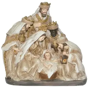 Creche De Noel - SIGNES GRIMALT - Crèche de Noël Décorative Résine 25x... pas cher