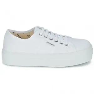 Victoria Baskets Victoria Blucher Lona Plataforma Blanc - 38 pas cher