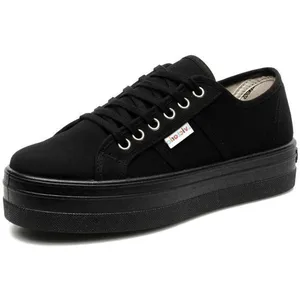 Victoria Baskets Victoria Basket Lona Plataforma Noir - 37 pas cher