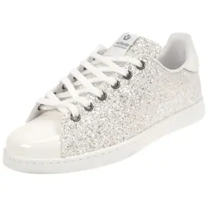 Victoria Baskets Victoria Deportivo Plateform Glitter Argent - 39 pas cher