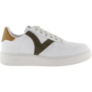 Victoria - Baskets Madrid - Blanche Et Kaki - 45 pas cher