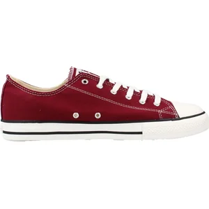 Baskets - VICTORIA - Victoria - Rouge - Lacets - Toile pas cher