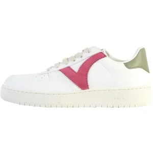 Baskets femme Victoria Madrid - Cuir effet - Lacets - Frambuesa pas cher