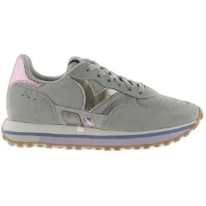 Baskets femme Victoria Nova - Jade - Cuir - Semelle multicolore - Lacets pas cher