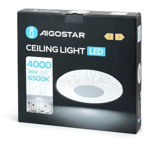 Aigostar Plafonnier B10310zw3 36w 4000 Lumens pas cher