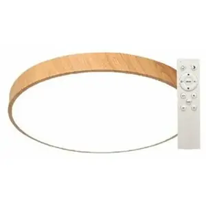 GSC Plafonnier led rond Andra 30W 3000K à 6500K dimmable Effet bois pas cher