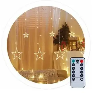GSC Rideau led étoiles 3,5M 8 fonctions Lumière chaude IP44 pas cher
