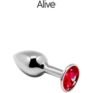 Plugs marque ALIVE Mini Metal Butt Plug Anal Pleasure Red MVendu parbol