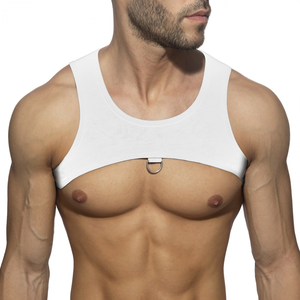 Harnais en tissu Ring Plain Blanc blanc M/L