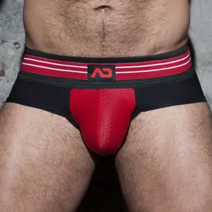 Slip DOUBLE STRIPE Rouge rouge XL pas cher