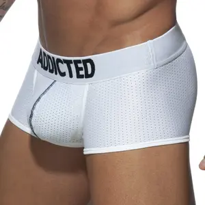 Addicted Boxer PUSH UP MESH Blanc blanc XS pas cher