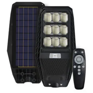 ELECTRO DH Lampadaire Solaire 4500lm 300w 5000k Ip65 81.748/300/solar pas cher