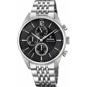 Comparateur de prix : Festina Timeless Chrono F20285/4 - Herenhorloge - Ø 43 MM