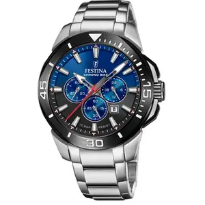 FESTINA Montre Chrono Bike F20641/C Bicolore en Acier Inoxydable, Classique pas cher