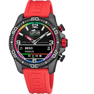 Montre - PlastiqueSilicone Rouge - Lotus - 20000/6 pas cher